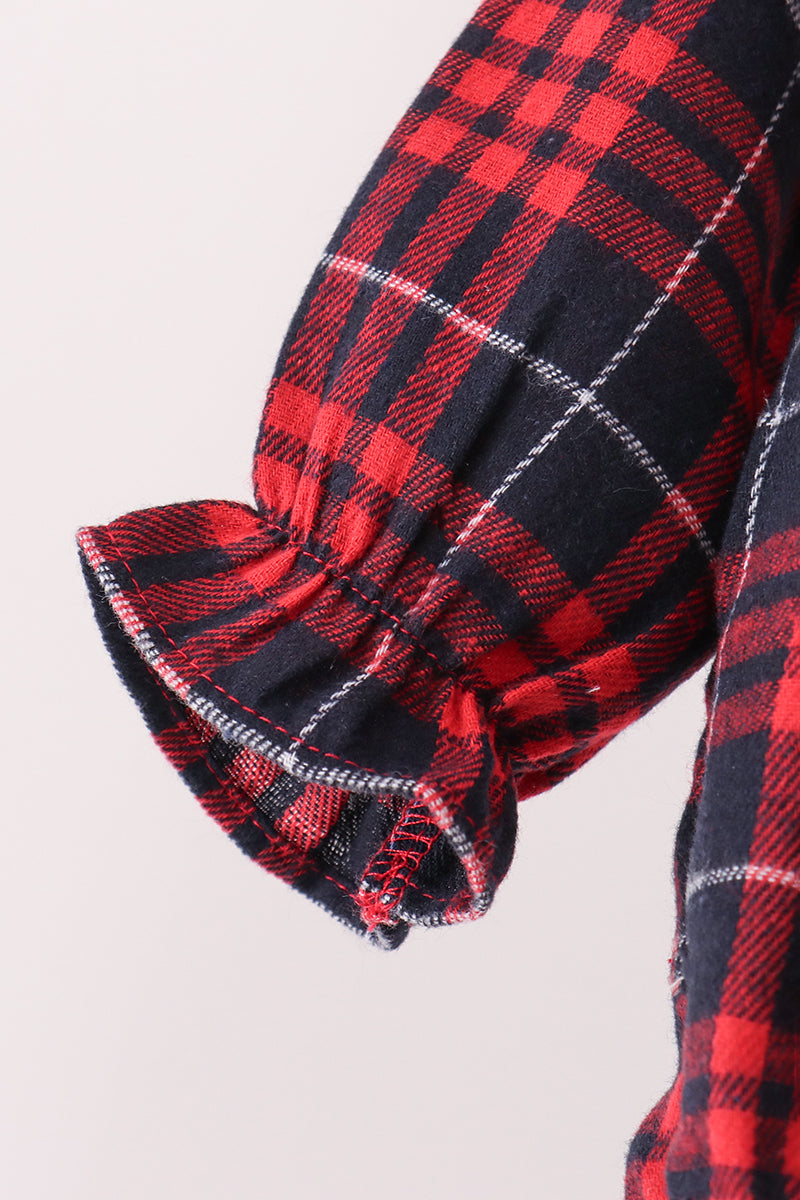 Red plaid bubble