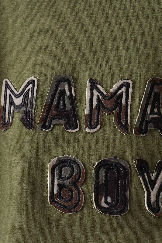 Mama's Boy Applique Bubble