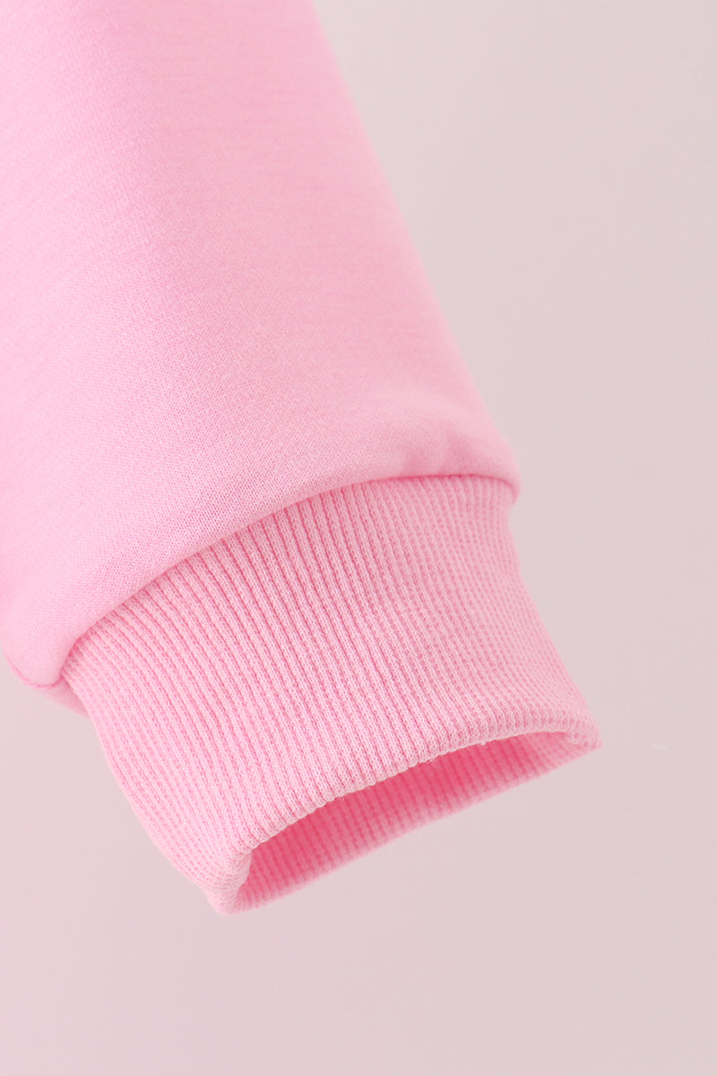 Pink bow pearl mom&me sweatshirt