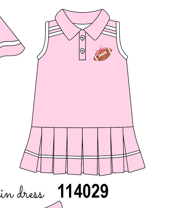 Pink football sequin dress