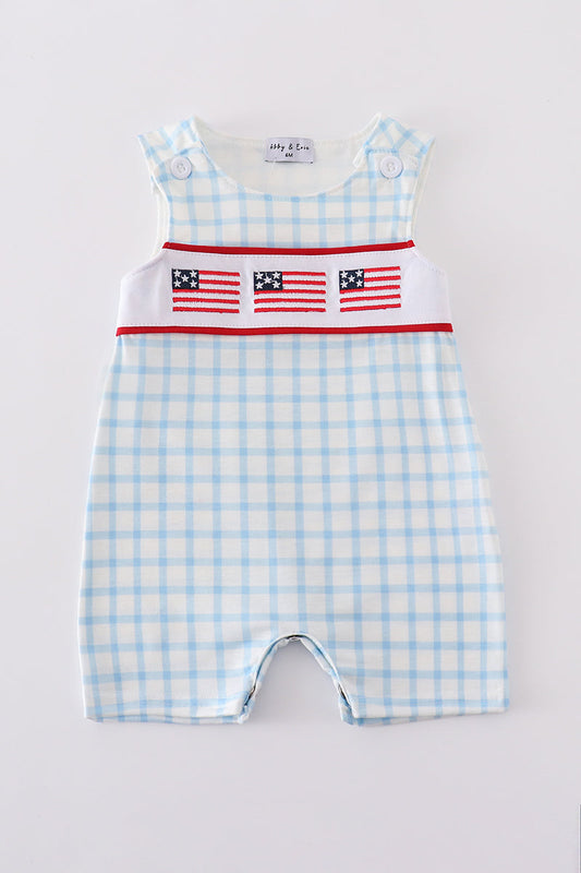 Blue flag embroidery jonjon