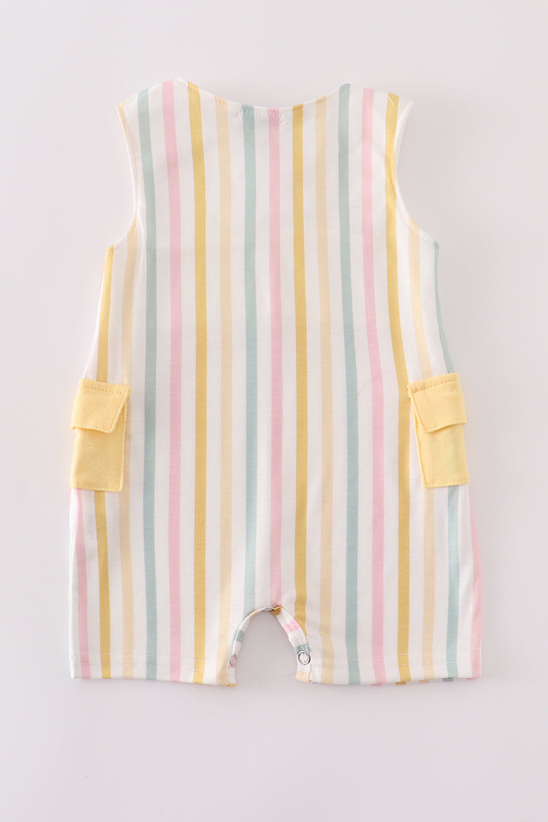 Rainbow stripe pocket jonjon