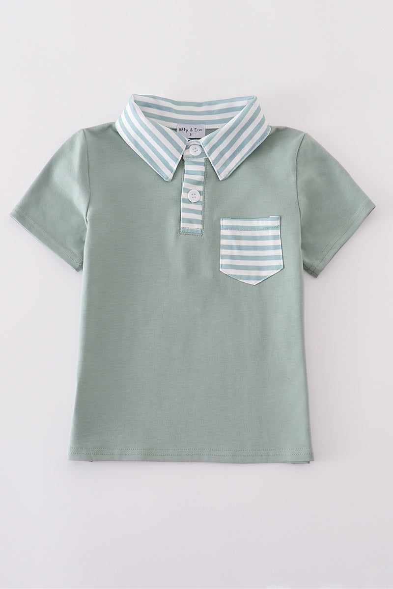 Sage stripe button down shirt
