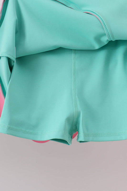Mint Performance Scalloped Skorts Set