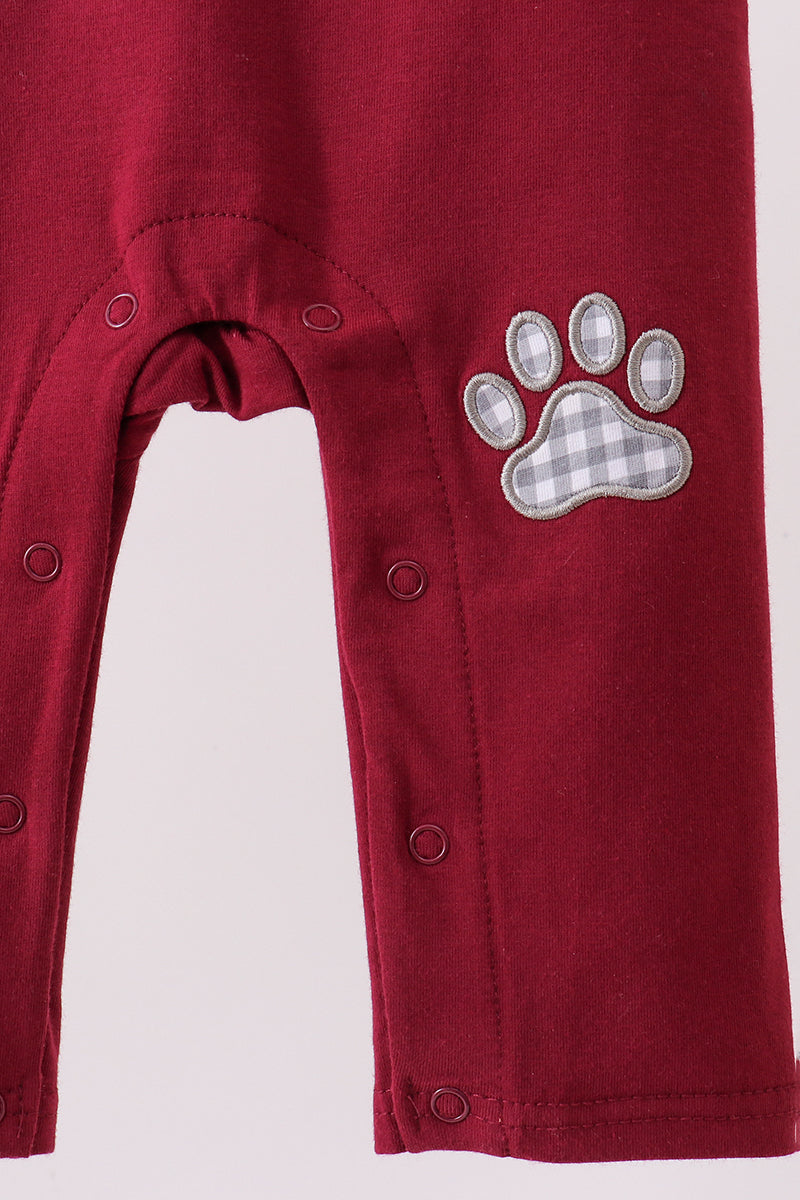 Premium Maroon Georgia bulldog applique jonjon