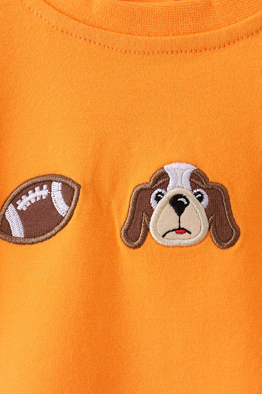 Orange puppy Tennessee football embroidery bubble