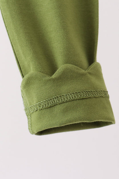 Forest scalloped leggings