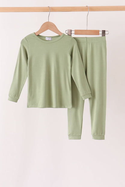 Green bamboo pajama set – wholesale for boutiques | Honeydew USA