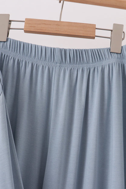 Blue bamboo mom pajama set – view 4