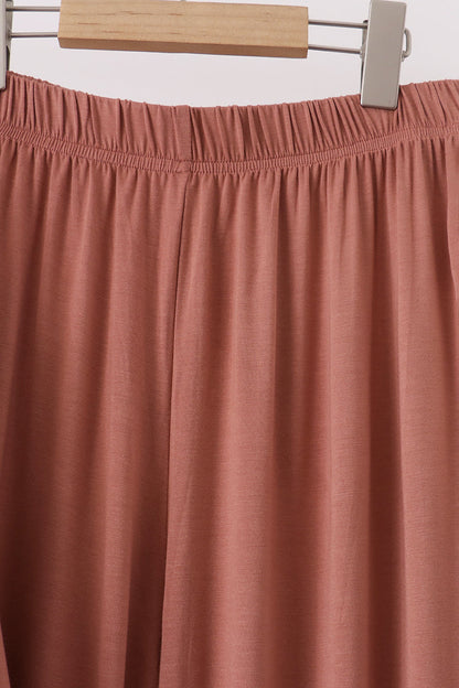 Dusty rose bamboo mom pajama set – view 3