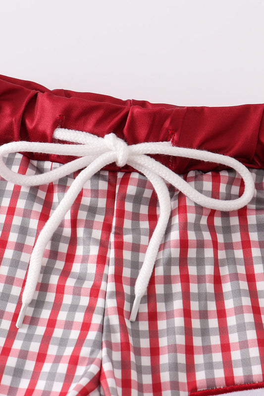 Alabama elephant embroidery boy swim trunks