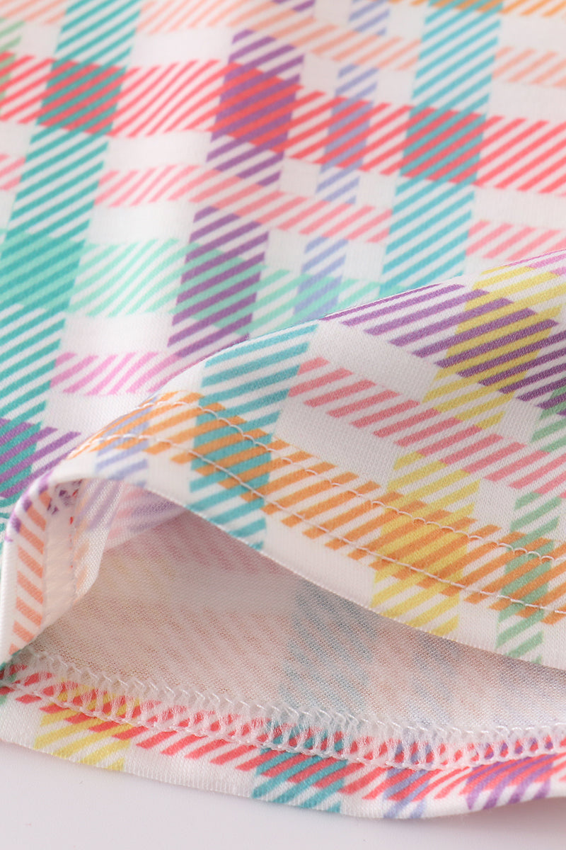 Purple sailboats embroidery bloomer set