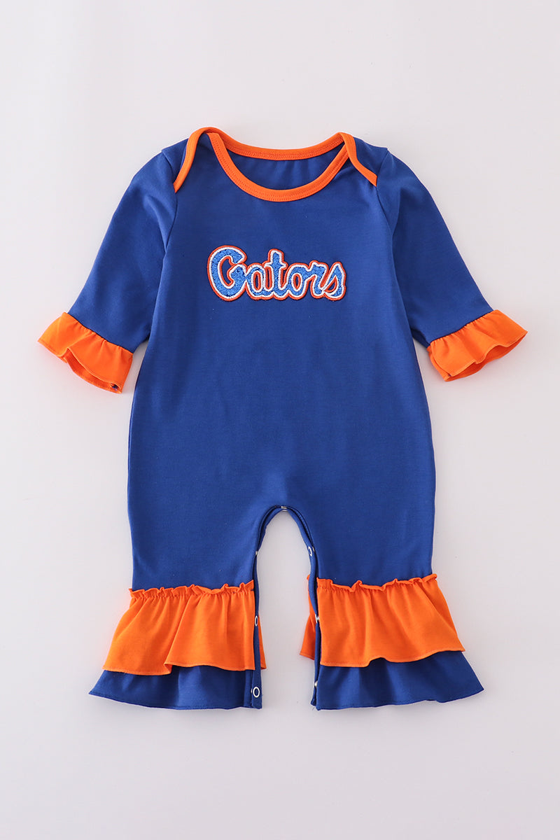 Florida glitter ruffle romper