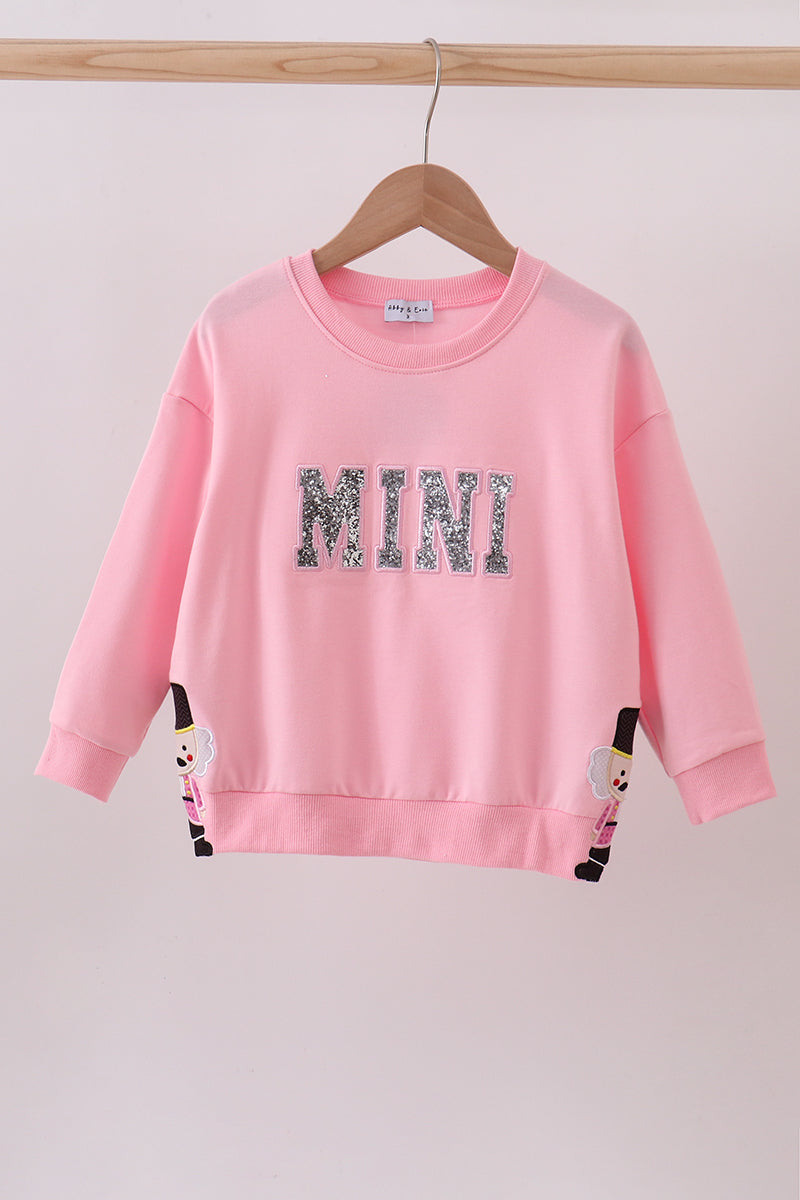 Pink MAMA glitter mom&me top