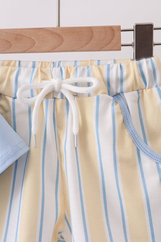 You're my sunshine embroidery Stripe Set