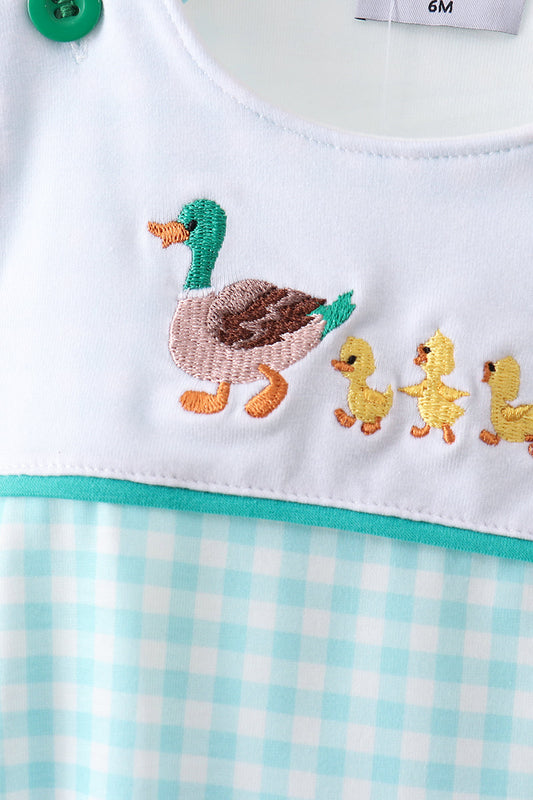 Green Mallard Embroidered Bubble