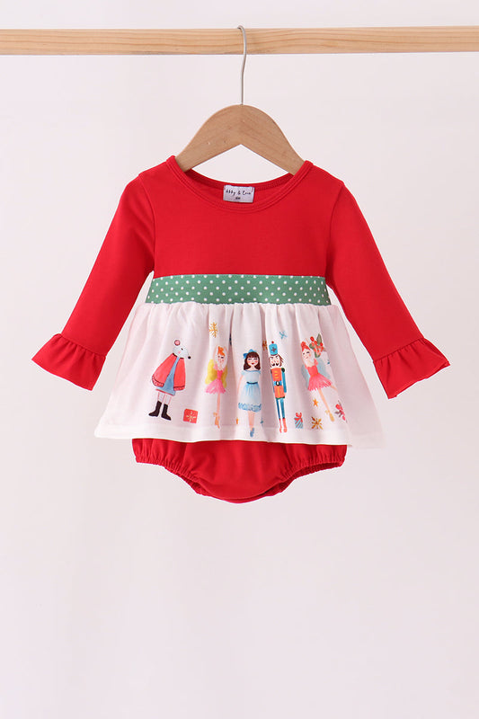 Red Nutcracker Ruffle Bubble