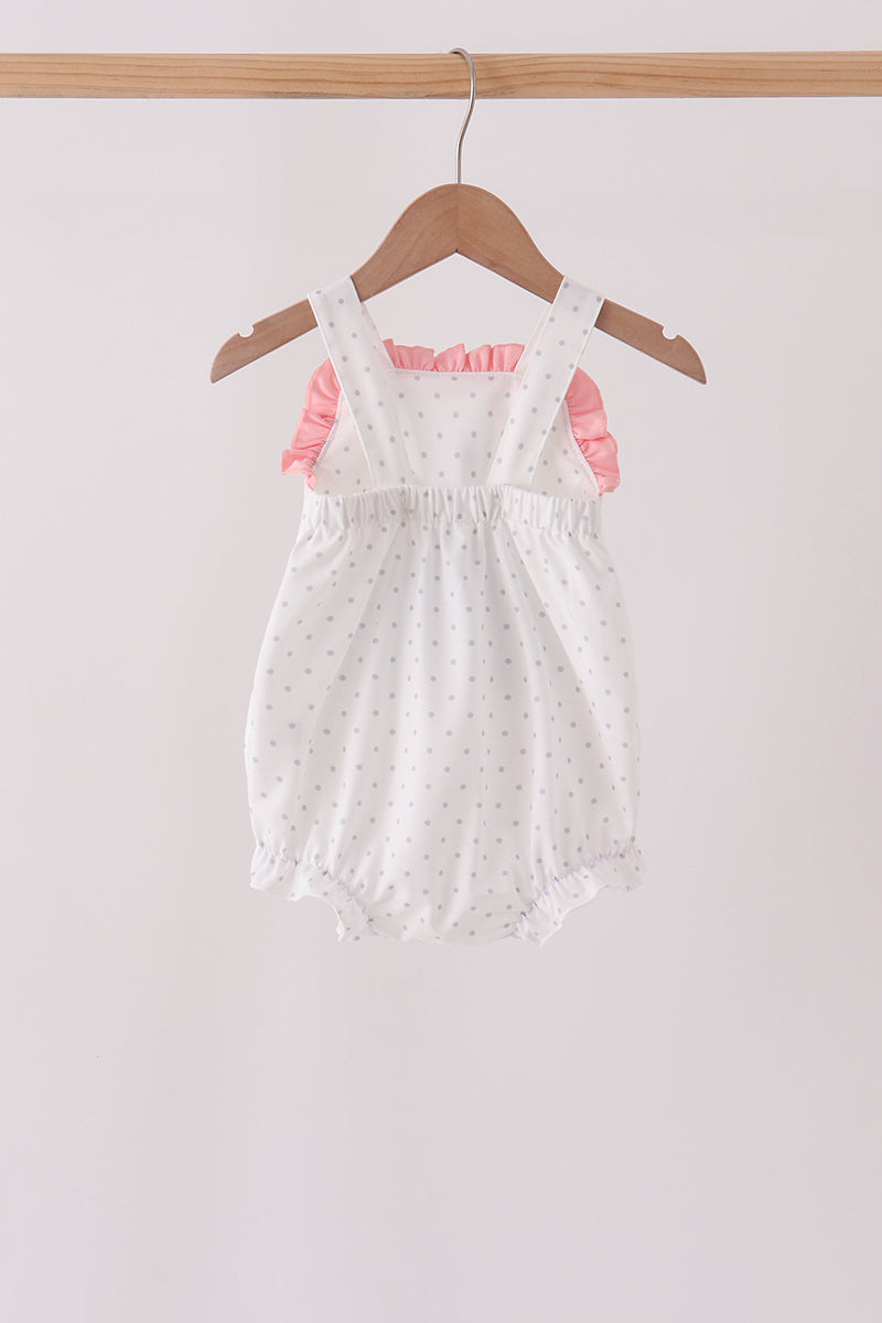Pink Castle Applique Ruffle Bubble