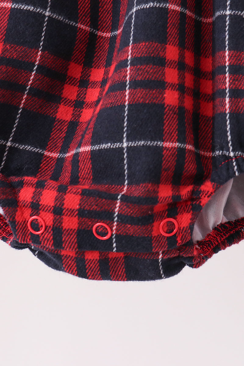 Red plaid bubble