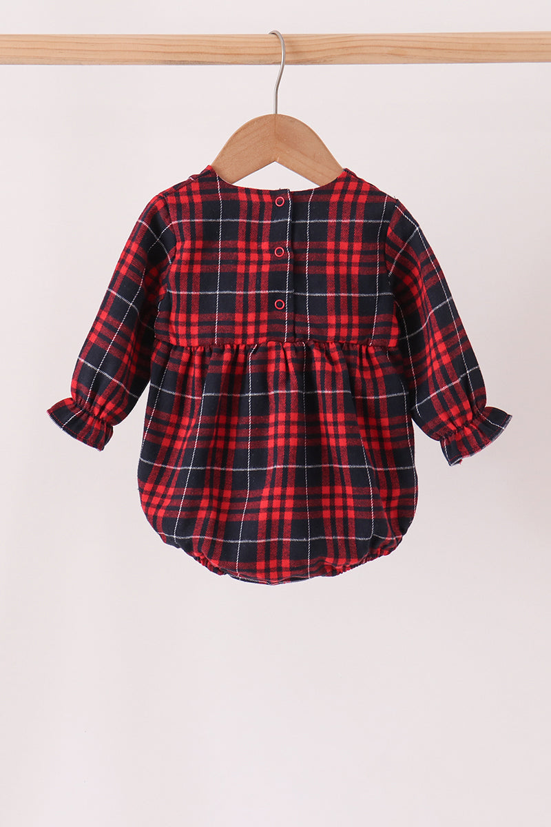 Red plaid bubble